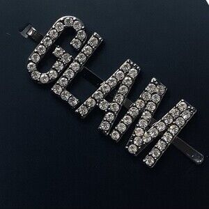 Kitsch x Justine Marjan Colab GLAM Rhinestone Hair Clip Pin NWT 90’s Chic